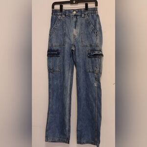 NWT-Women’s/Junior’s Aeropostale 90's Vintage Style Cargo Baggy Jeans-Small